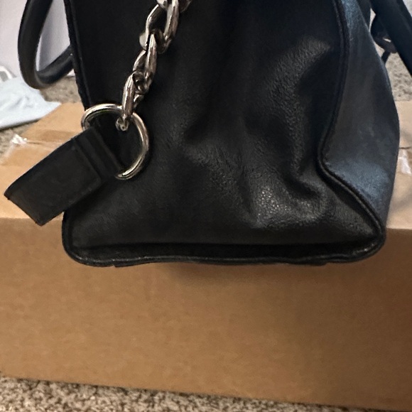 Michael Kors Black Satchel with Silver Accents - Picture 9 of 9